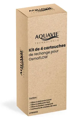 4 Ersatzfilterpatronen für OsmoFLOW Wasserreinigungssystem