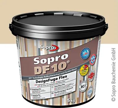 Produktbild von Sopro DF 10 Fliesen 5 kg Design Fuge Fugenmasse Fugenmörtel 1 bis 10mm bahamabeige 34
