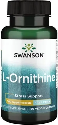 Immagine prodotto di L-Ornitina 500 mg 60 capsule vegetali Swanson Health Products
