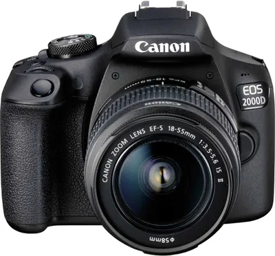 Produktbild von Canon EOS 2000D Kit - Zrcadlovka s jedním objektivem - 24,1 MP CMOS - Displej: 7,62 cm/3" TFT - černý