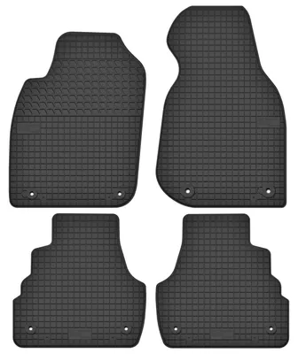 Image de Tapis de sol en caoutchouc pour Audi A6 C5 1997-2005 (monospace/break/berline) – 4 pièces, noirs, sur mesure