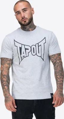 Zdjęcie produktu dla Herren T-Shirt normale Passform LIFESTYLE BASIC TEE Marl Grey/Black M Tapout