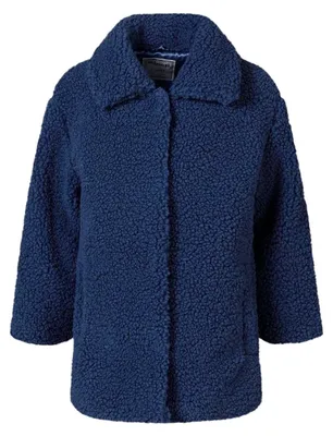 Image de Minoti - Veste pour fille, bouclé MN795 (128) (bleu)