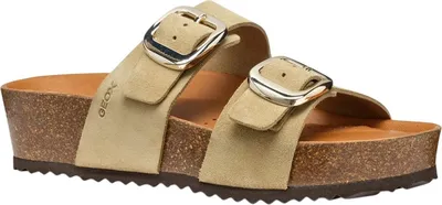 Obrázok produktu pre Geox - Dámske sandále "D Brionia H", kožené FS11643 (37 EU) (light taupe)