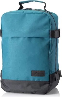 Produktbild von BAMBINIWELT RUCKSACK Handgepäck Reisetasche Boardgepäck Bordcase Kabinenkoffer Reiserucksac 40x20x25 40x30x20 Ryanair Wizzair (groß, türkis-schwarz, 40x30x25)