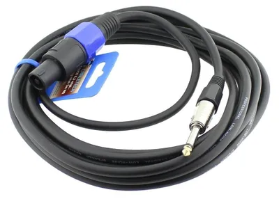 Immagine prodotto di Cavo jack 6,3mm maschio - Speak-On maschio, 5m, Cabletech - 402226