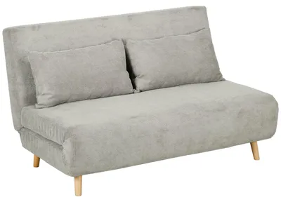 Produktbild von Schlafsofa - Bettsofa - Sofa - Gästebett - Schwebesofa - Verstellbare Rückenlehne - Samtartige Stoffbeschichtung