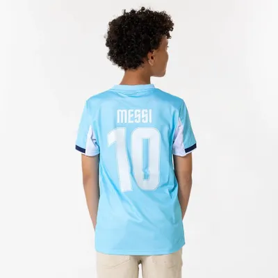 Immagine prodotto di Maglia Casa Messi Argentina per Bambini - Taglie 116 a 164 - Maglia da Calcio per Bambini - Merchandise Ufficiale AFA Fan