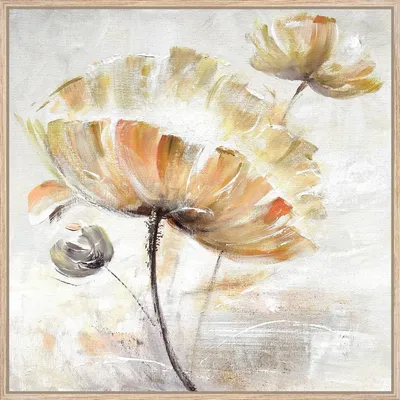 Produktbild von Ölgemälde Weisse Blumen 45X45
