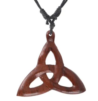 Produktbild von Ethno Holzschmuck, Halskette, Surferkette - Endlosknoten, Braun, 3*4 cm, Ketten & Modeschmuck für den Hals