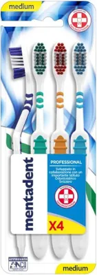 Produktbild von Mentadent Professional Zahnbü rstenset, mittlerer Hä rtegrad, 1Un
