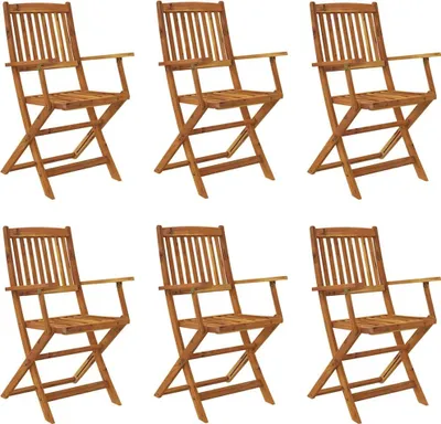 Produktbild von vidaXL 7-tlg. Garten-Essgruppe Klappbar Massivholz Akazie