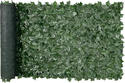 Produktbild von VEVOR Sichtschutzzaun 99x249cm künstlicher grüner Sichtschutz Efeuzaun mit Netzgeweberückseite und verstärkter Verbindung künstliche Hecken mit Weinblättern als Dekoration für Garten und Hof