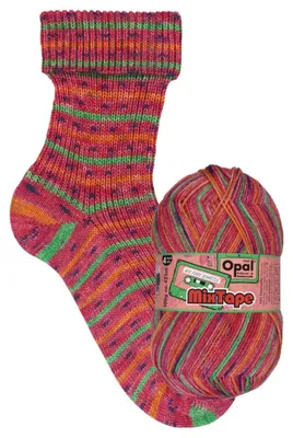 Produktbild von Opal MIXTAPE 100 g farbenfrohe 4-fach Pullover- und Sockenwolle 425 m  Farbe 11497 - Mix fürs Schätzle