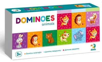 Obrázok produktu pre DoDo Domino Animals Hra Domino - zvieratká 29 ks