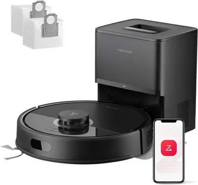 Image de Roborock Q7 L5+ : robot aspirateur et laveur avec station de recharge, 8 000 Pa, LiDAR