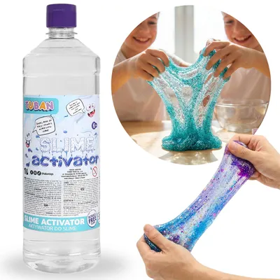 Produktbild von Tuban Slime Aktivator 1L – Flüssiger Aktivator für Slime Herstellung, geeignet für DIY & Knetmasse, für Kinder geeignet
