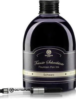 Produktbild von Schreibtinte Schwarz 250 ml mit Konverter