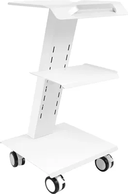 Produktbild von Rollwerkzeugwagen, 3-stufiges Design, maximale Tragfähigkeit 100 kg, kabelgebundene Stromversorgung, kompakte Abmessungen 41*36*77 cm, integrierte 3 Steckdosen