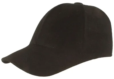 Borsalino edle & modische Baseballcap Timothee aus Wollfilz in schwarz