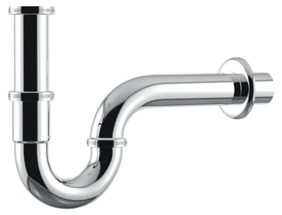 Image de VARIOSAN, siphon universel pour lavabo, modèle 12951, 1 1/4" x 32 mm, en acier inoxydable, chromé