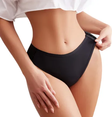 Image de Slip menstruel amovible en coton - Lune - XL