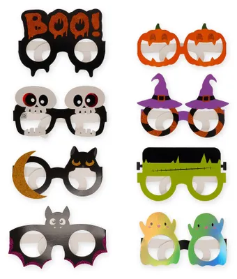 Produktbild von Legami Set aus 8 Halloween Pappbrillen, Einheitsgröße