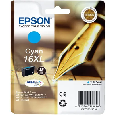 Zdjęcie produktu dla Epson 16XL - 6,5 ml - XL - cyjan - oryginalny - opakowanie typu blister
