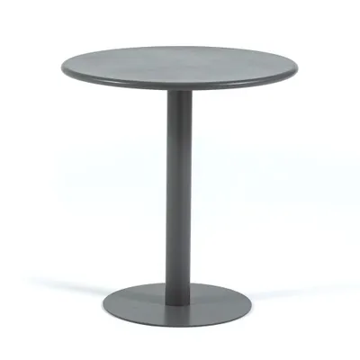 Image de Table ronde 69 cm en acier laqué - design moderne, compact et résistant pour balcon, terrasse, jardin, bars et restaurants - LAPO