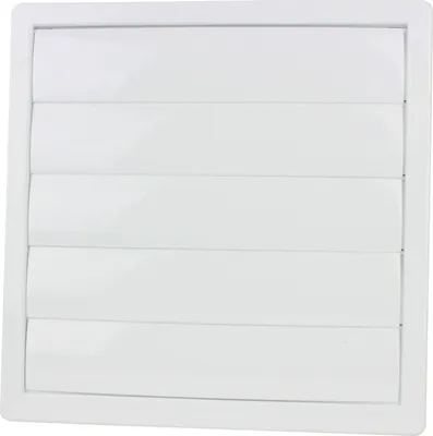 Produktbild von Lüftungsgitter Lamellengitter Belüftung Gitter Zuluft Abluft Abluftgitter Entlüftung 172 x 172 mm Flansch einstellbar Ø 80 - 150 mm Lamellengitter weiß