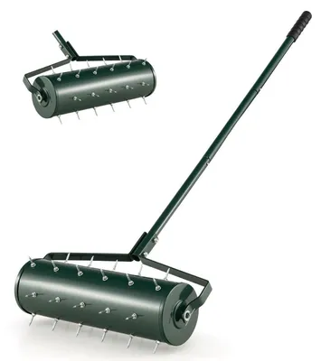 Zdjęcie produktu dla Ręczny wałek do aeracji trawnika - 53x130 cm, 33 kolce