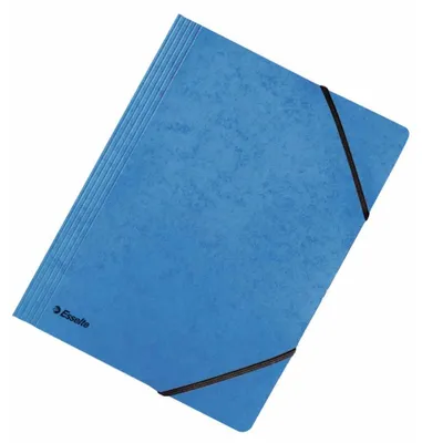 Productafbeelding van Eckspanner A4, 390 g/m², voor 250 vellen, blauw, verpakking met 25 stuks