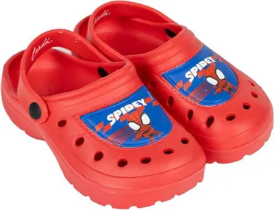 Produktbild von Marvel Spiderman Jungen Clogs Kinder Sandalen Badeschuhe Latschen – Rot / 22/23