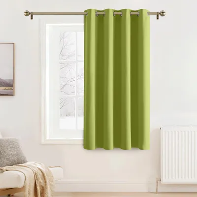 Immagine prodotto di Tenda a occhielli, colore verde, oscurante, altezza 180 cm, larghezza 140 cm