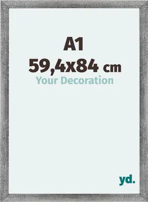 Produktbild von Bilderrahmen, 59.4x84 cm, Grau Gewischt, MDF, Mura
