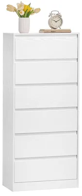 Produktbild von VASAGLE Kommode mit 6 Schubladen, Kommodenschrank, Schubladenschrank, Wäschekomm