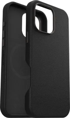 Produktbild von OtterBox Symmetry Hülle für Apple iPhone 16 Pro Max Smartphone - Noir Ash (Schwarz) - Kratzfest, Schmutzabweisend, Sturzsicher, Sturzsicher, Stoßsicher - Kaktusleder, Plastik, Polyurethan - Kann drahtlos geladen werden