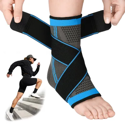 Produktbild von Knöchelbandage Knöchelstütze - Verstellbar - Rutschfest - Atmungsaktiv - Für Sport und Alltag