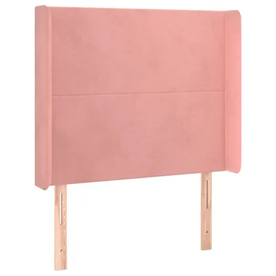 Produktbild von vidaXL Kopfteil mit Ohren Rosa 103x16x118/128 cm Samt