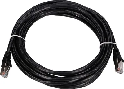 Image de Extralink EX.7638 Câble de net Black 5 m Cat5e F/UTP (FTP)
