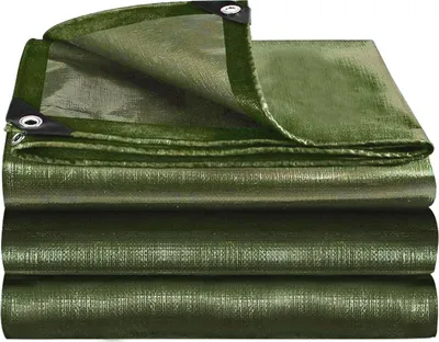 Obrázok produktu pre Elzusha – Vodotesná plachta s gramážou 150 g/m² určená na ochranu záhradného nábytku a trampolín, rozmer 4 x 4 m
