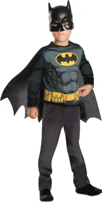 Produktbild von Batman Set für Kids Maske und Oberteil mit Umhang
