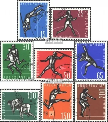 Produktbild von Briefmarken Jugoslawien 1962 Mi 1016-1023 (kompl.Ausg.) postfrisch Leichtathletik