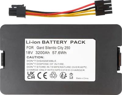 Produktbild von Avizar, Ersatzakku Gardena Sileno City 250 18 V 3200 mAh Li-Ion, Schwarz