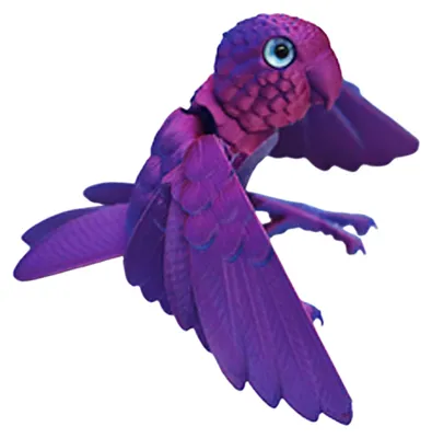 Produktbild von 3D-gedrucktes, flexibles Papageienmodell, bewegliche Vogelfigur mit Flügeln und Gelenken, Sammlerstück, Tierfigur für die Dekoration von Zuhause oder Büro