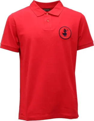 Obrázek produktu pro 1800AH SAVE THE DUCK červené piké bavlněné polo tričko pánské