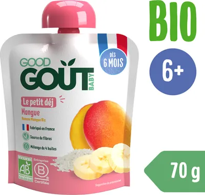 Obrázek produktu pro Good Gout BIO Mangová snídaně (70 g)
