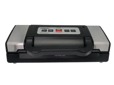 Zdjęcie produktu dla Pakowarka próżniowa / zgrzewarka foliowa Maxxo VM Comfort – 700 mbar, 12 l/min, stal nierdzewna, worki i pojemniki, mokre/suche, automatyczna