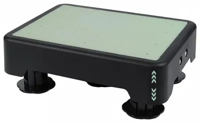 Tritthocker, Antirutsch, bis 220 kg, leuchtend, 33x11x43 cm