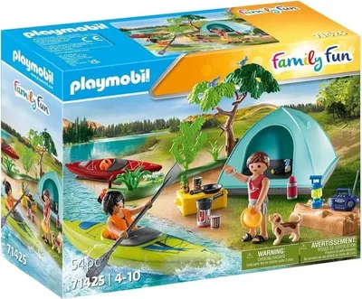 Image de PLAYMOBIL Vacanciers avec tente, My Life Camping, 54 pièces, Dès 4 ans